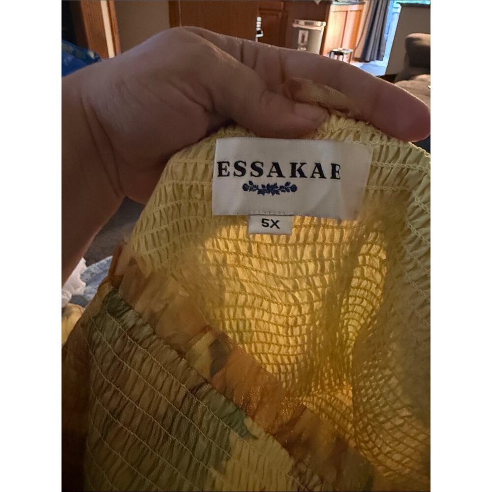 NWT JESSAKAE Plus Size Romantic Empire Waist Sunflower Cottagecore Ball Gown 5X - Picture 2 of 7